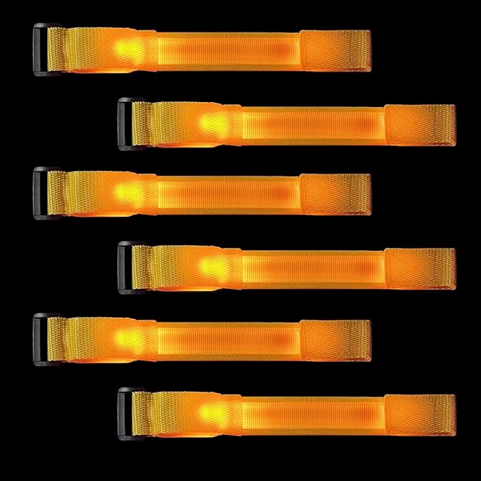 8pcs LED Light Up Bracelets Glow Flashing Wristbands Glow in The Dark Party Supplies for Wedding, Raves, Concert, Camping,Sporting Events, Party