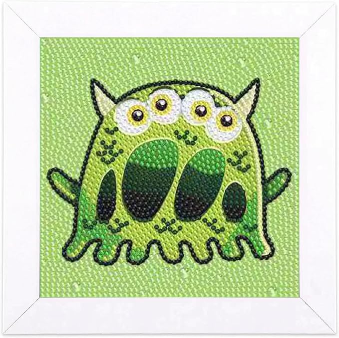 Junrife 5D Diamond Craft Kits Stickers for Kids,Gem Kids' Paint by Number Kits Mosaic Sticker - Best Gifts for Girls Over Ages 6 Easy for Kids Adult Beginners