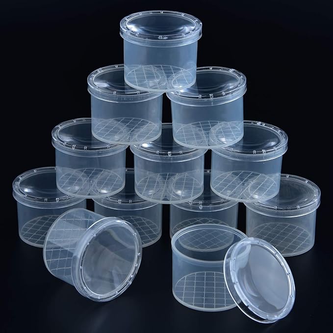 Coopay 120 Pieces Bug Viewer Critter Insect Cage Magnifying Insect Box Bug Magnifier Container Bug Catcher Cage, Science Nature Exploration Tools