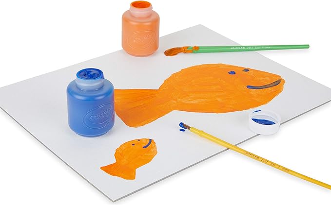 Crayola Paint Canvas Set, Painting Supplies, White, 2 Count