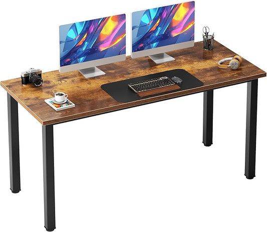 Need 54.3 Inch Large Computer Desk, Modern Simple Style Desk for Home Office, Basic Writing Table for Study Student, Vintage