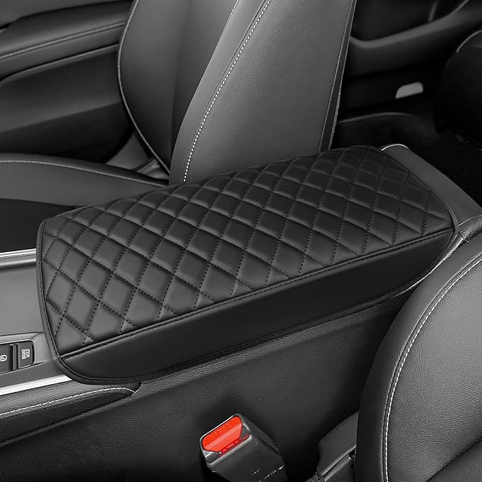 Bercicci Center Console Armrest Cover Compatible with Honda 2018-2022 Accord (Include Hybrid) Accessories Leather Material Center Console Liner Protection