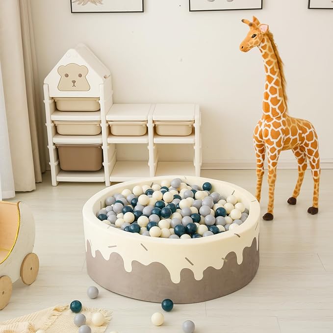 GOGOSO Baby Ball Pit Balls - Soft 2.15inch 100pcs Plastic Balls for Stimulating Playtime in Nursery Rooms or Kids Gifts Toy Xmas Decoration