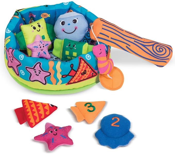 K's Kids Fish and Count Learning Game + FREE Melissa & Doug Scratch Art Mini-Pad Bundle