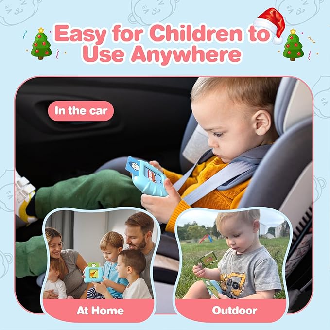 Talking Flash Cards for Toddler 1 2 3 4 5 Year Olds, ABC Flash Cards for Toddlers 2-4 Years, Montessor, Autism Sensory, Speech Therapy Toys, Birthday Gift for Boys and Girls, 256 Words