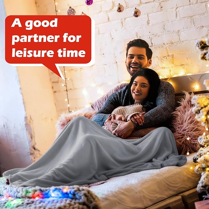 Buryeah 10 Pcs Fleece Blanket Bulk Warm Soft Fleece Blankets Cozy Lightweight Throw Blankets Plush Pet Throw Blanket for Home Bed Sofa Office Wedding Gifts Travel(50" X 60",Colorful)