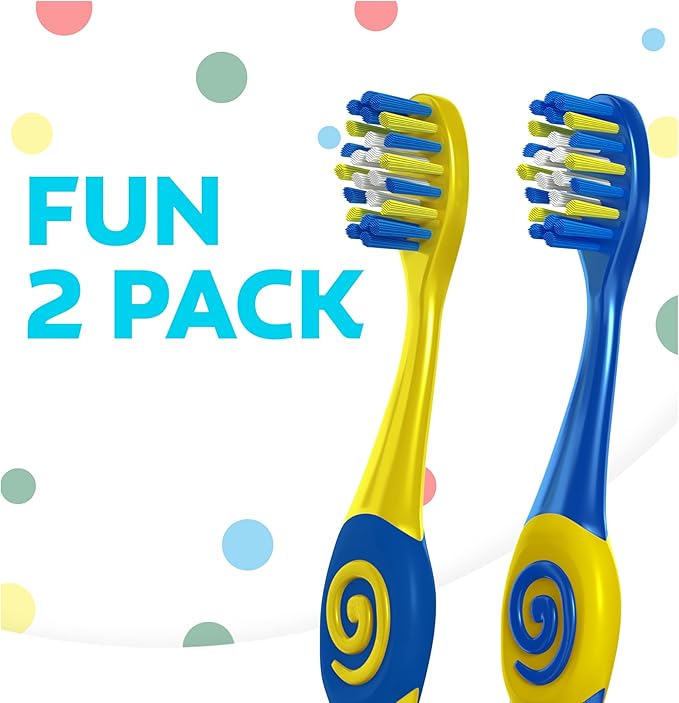 Colgate Bluey Extra Soft Toothbrush for Kids, Kids Toothbrush Pack with Built in Suction Cup Toothbrush Holder, Designed for Children Ages 2 and Up, Extra Soft Bristles, 2 Count (Pack of 5)