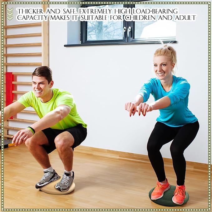 Libima 4 Pcs Wiggle Seat Inflated Wobble Cushion for Sensory Kid 13 Inches Balance Disc Flexible Seating for Classroom Sensory Pad for Chair Wiggle Cushion