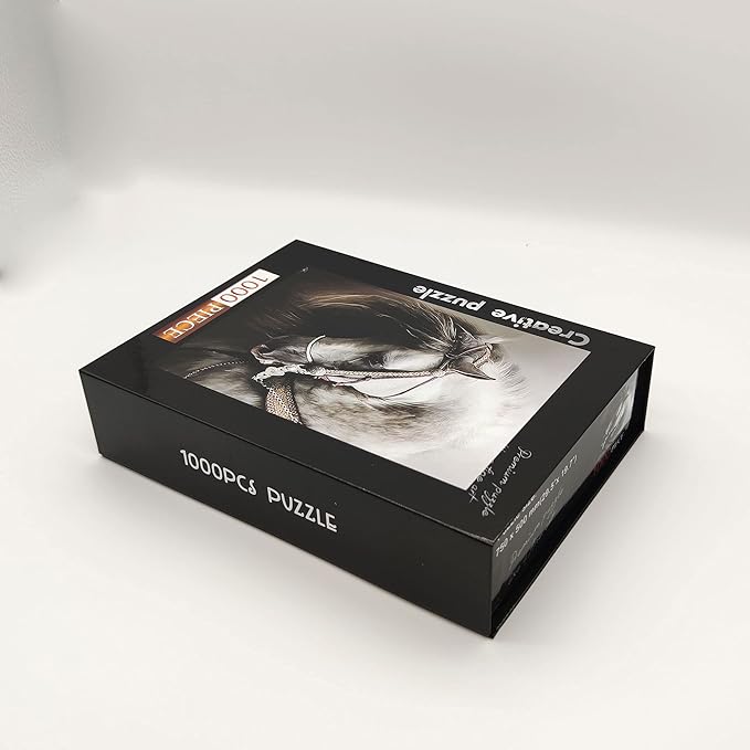 Jigsaw Puzzles 1000 Pieces for Adults 1000 Piece Puzzles for Adults and Kids (White Horse)