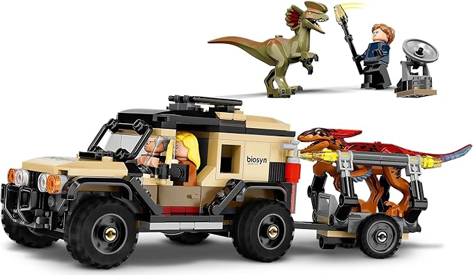 Lego Pyroraptor Dilophosaurus Transport (Jurassic World Edition)