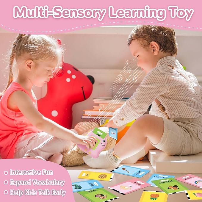 Girls Toys Montessori Toys for 2 3 4 Year Old, Talking Flash Cards with 510 Sight Words, Sensory Toys for Toddlers 2-4 Autism Children, Speech Therapy Preschool Learning Toys, Kids Ideal Gifts