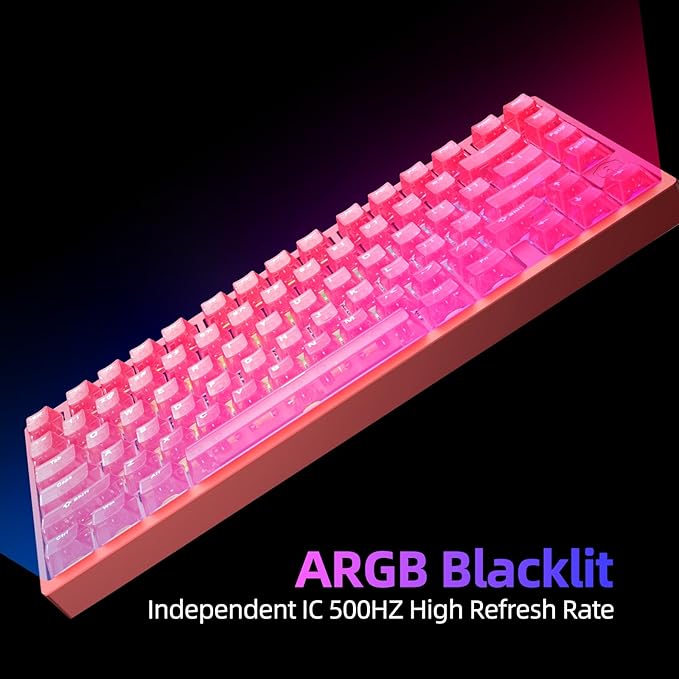 MG75MAX 81 Keys Wired Magnetic Switch Keyboard, 256KHZ Single Key Scan Rate, PCB Nano-Coating Waterproof, Hall Effect, 8KHZ/ARGB/CNC Aluminum Gaming Keyboard(Red)