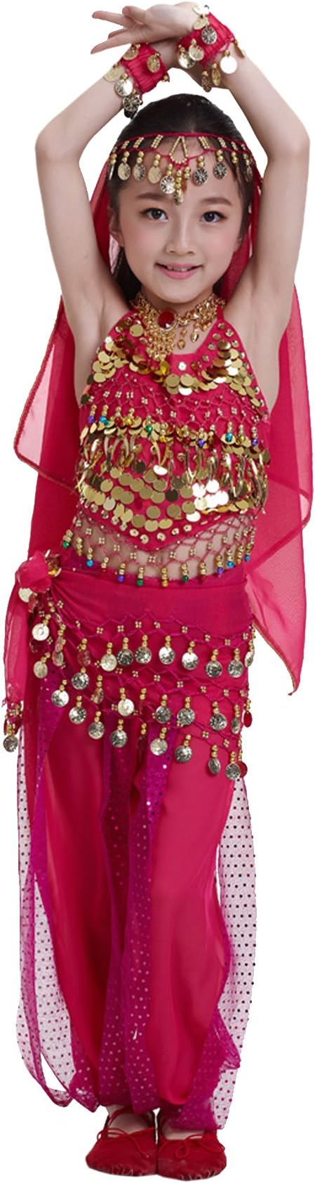 Astage Kids Princess Girl Indian Belly Dance Costume Cosplay Bollywood Ornaments