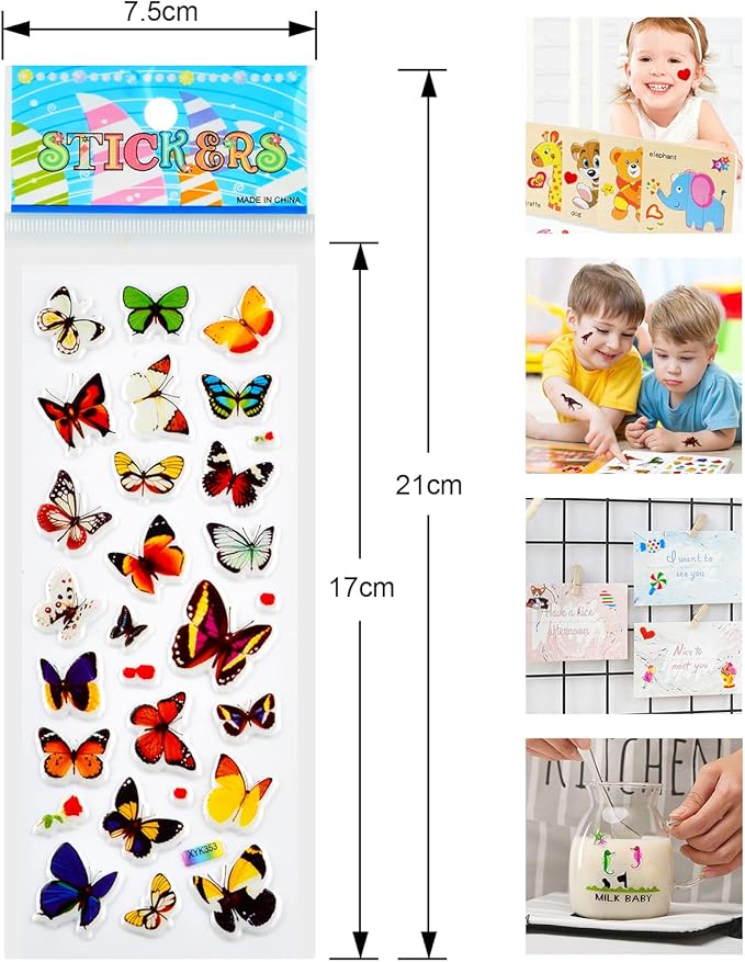 3D Stickers for Kids & Toddlers, 920+ 3D Puffy Stickers 36 Different Sheets Including Animals, Letters, Numbers, Dinosaurs, Cars and More for Boys, Girls, Teachers, Reward, Craft Scrapbooking