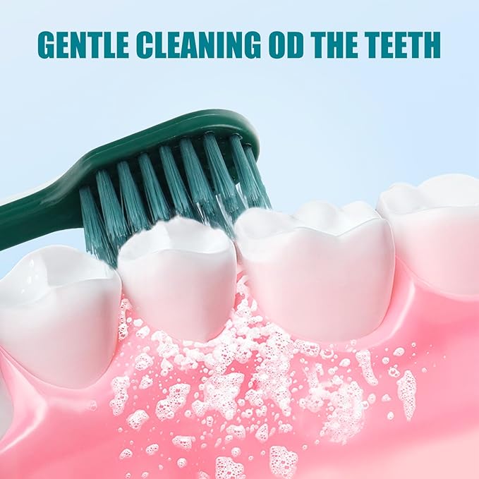 30pcs Individually Wrapped Bulk Toothbrushes, Colorful Manual Disposable Travel Toothbrush Set for Adult, Kid, Medium Soft Bristles, for Travel, Hotels (4 Colors)