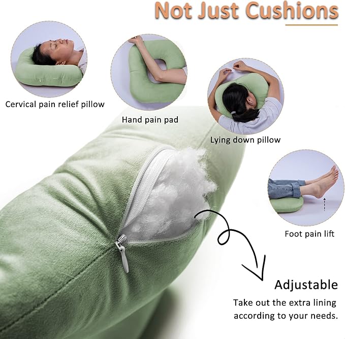 Donut Pillow for Tailbone Pain Relief, Wheelchair Cushion for Hemorrhoids and Bed Sores, Pregnancy, Donut Pillow Suitable for Office, Long Travel, Car and Home Sofa
