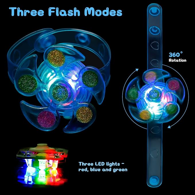 24Pcs Glow in The Dark Party Favors for Kids 8-12, Halloween Gifts LED Light Up Toys Neon Party Favors for Encanto Cocomelon Birthday Christmas Goodie Bag Stuffers