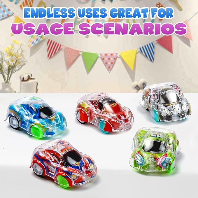 Buauty 100 Pcs Toy Cars Mini Pull Back Cars, Party Favors for Kids, Small Racing Car Carnival Prizes Classroom Rewards, Pinata Stocking Goodie Bag Stuffers Birthday Toys for Girls Boys Toddler