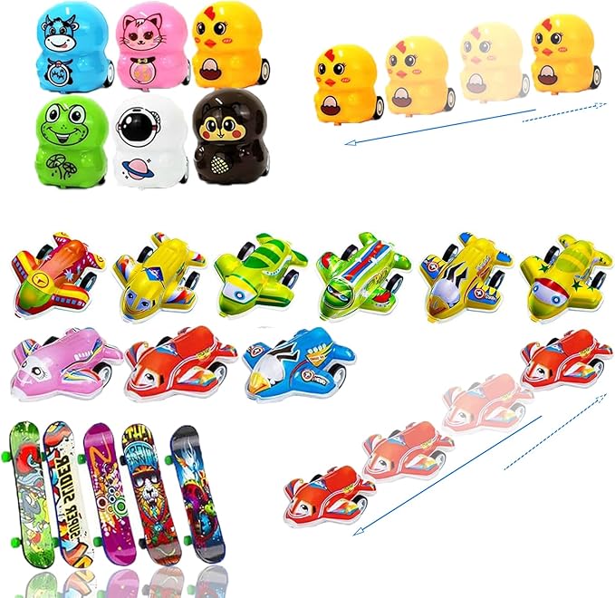 124 Pack Party Favors for Kids,Goodie Bags Pinata Stuffers,Treasure Box Toys,Birthday Party Gift Toys,School Classroom Rewards,Carnival Prizes Box,Easter Egg Filler Bulk Fidget Toys for Boys Girls