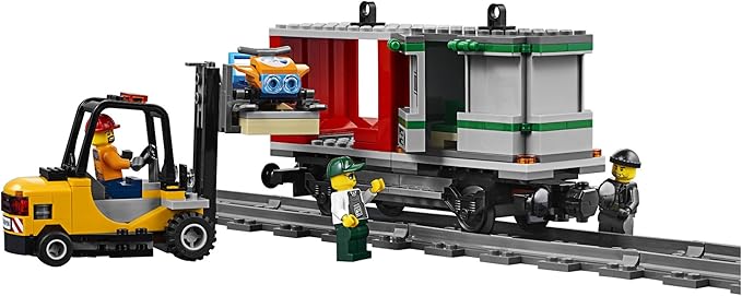 LEGO City Cargo Train 60198 Exclusive Remote Control Train Building Set with Tracks for Kids, Top Present for Boys and Girls (1226 Pieces)