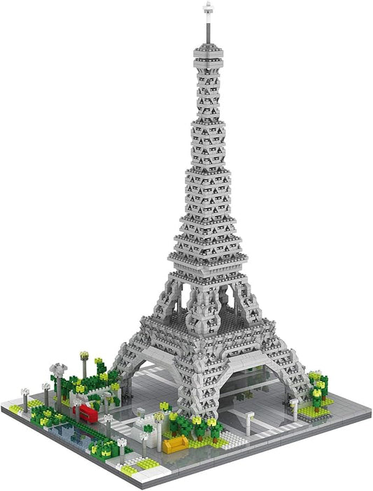 dOvOb Architecture Eiffel Tower Micro Blocks Set, 3369 Pieces Mini Bricks 3D Puzzle Toy, Gift for Adults and Kids