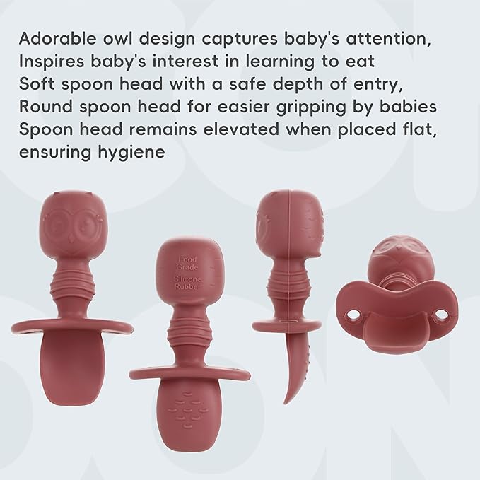 Silicone Baby Feeding Set,8 Pack Baby Weaning Sets Baby Led Weaning Supplies & Utensils Suction Plate and Bowl, Baby Cup with Straw, Bib, Feeder Spoons for 6+ Months (Pink)