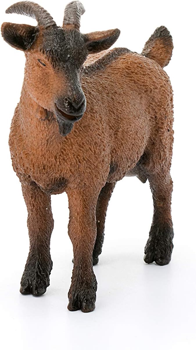 Schleich Farm World Realistic Goat Figurine - Highly Detailed and Durable Farm Animal Toy, Fun and Educational Play for Boys and Girls, Gift for Kids Ages 3+