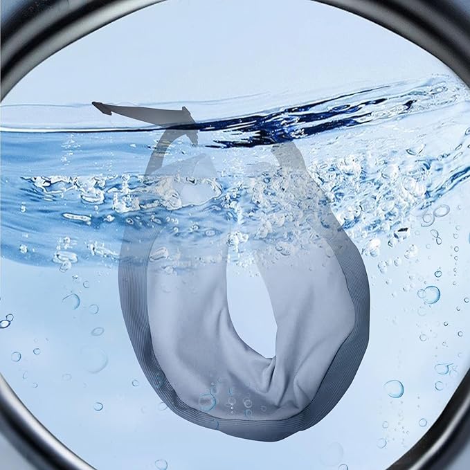 SPRFUFLY Soft Travel Pillow, 100% Memory Airplane Pillow with Sleep Mask and Ear Plugs, Breathable Removable Cover & Ergonomic Design - Essentials Neck Pillow for Airplane, Office & Home Use