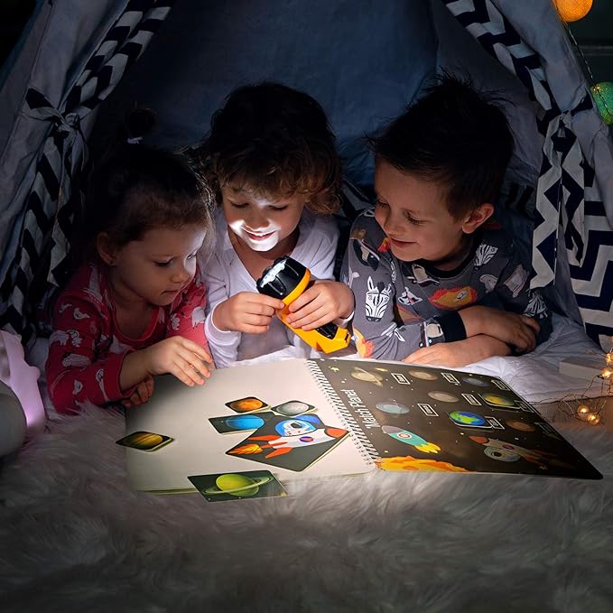 Busy Book for Kids, Montessori Autism Sensory Educational Toys, 12 Pages Toddler Preschool Activity Binder and Early Learning Toys - for Boys & Girls Develops Fine Motor Skills