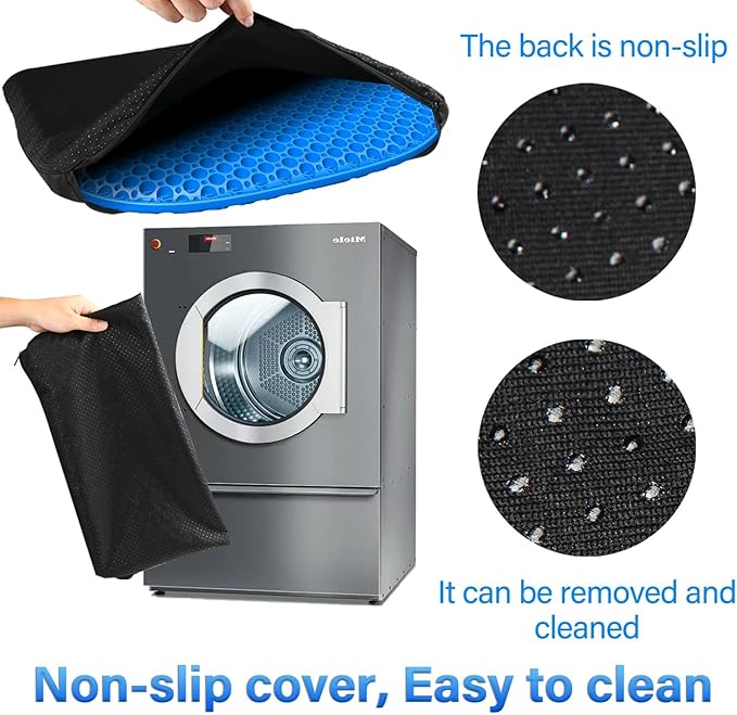 Large Gel Seat Cushion for Long Sitting with Non-Slip Cover,Soft & Breathable,Seat Cushion for Chair,Car,Office,Desk Chair,Wheelchair