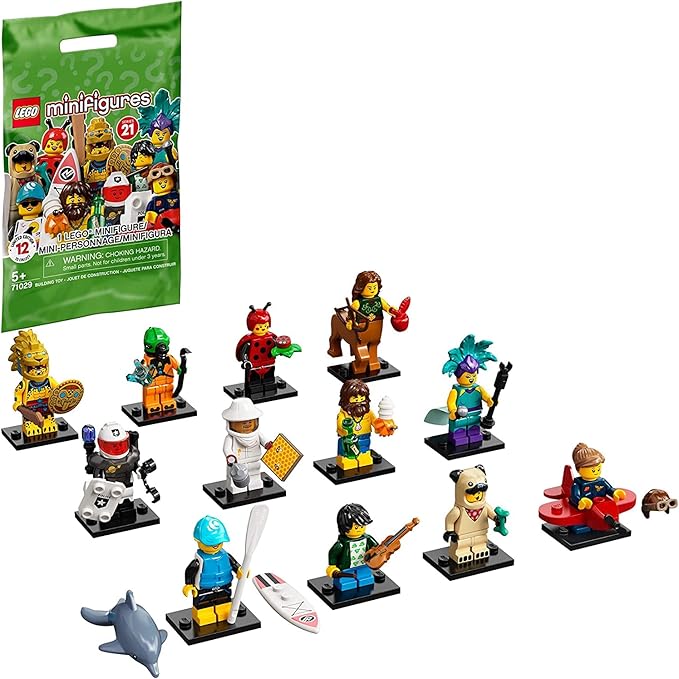 LEGO Minifigures Series 21 71029 Limited Edition Collectible Building Kit, New 2021 (1 of 12 to Collect)