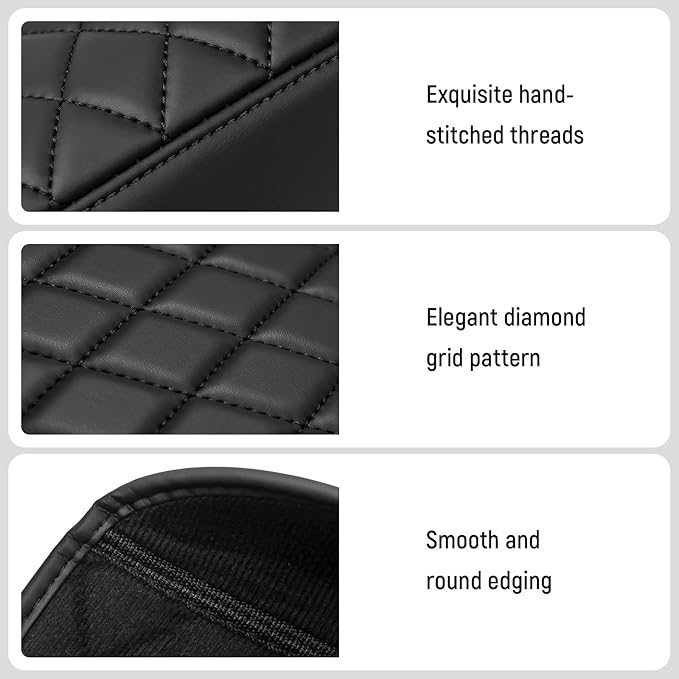 Bercicci Center Console Armrest Cover Compatible with Honda 2013-2017 Accord (Include Hybrid) Accessories Leather Material Center Console Liner Protection