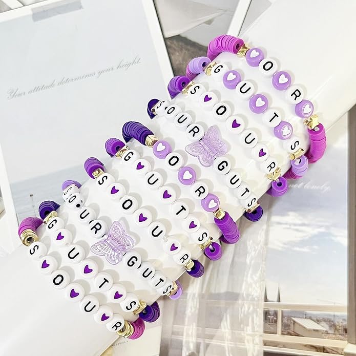 Handmade Stretch Friendship Bracelets for Teen Girls Singer Inspired Merch Outfits Decoration Girls Birthday Gifts Clay Beaded Friendship Bracelets Bulk for Music Fans