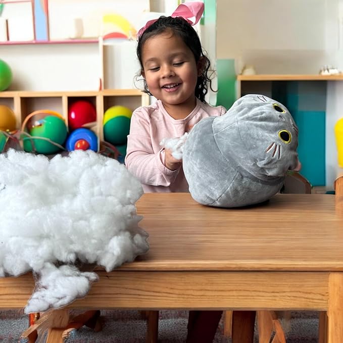 3-Pack 8" Make Your Own Stuffed Animal Kit Unstuffed Plush Animals Kit No Sew Crafts for Kids DIY Children Dinosaur Pillow Make Your Own Animal Arts and Craft for Kids Build Your Own Kits