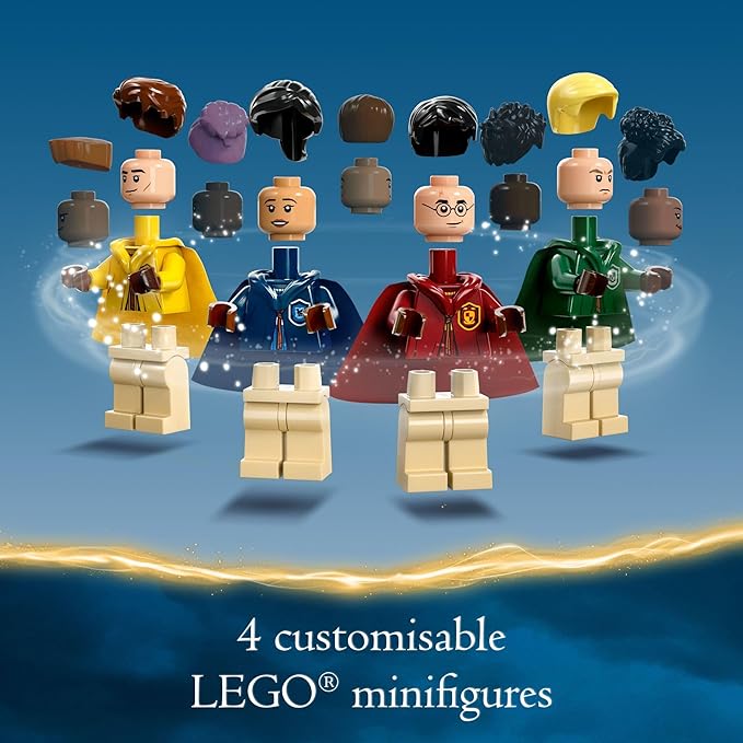 LEGO Harry Potter Quidditch Trunk 76416 Buildable Harry Potter Toy; Birthday Gift Idea for Kids Aged 9+; Open the Buildable Box to Reveal a Quidditch Playing Arena; Includes 4 Customizable Minifigures