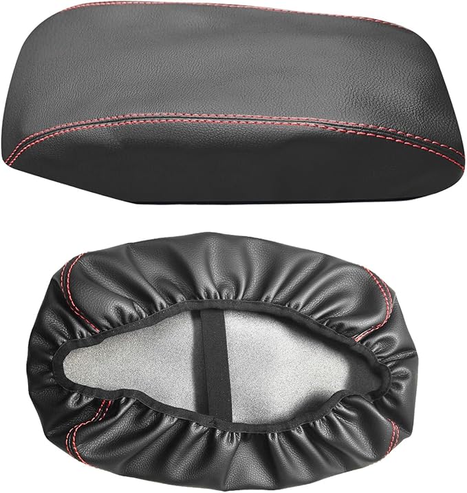 SUNBREATH Compatible with Center Console Armrest Cover for Toyota Camry 2007 2008 2009 2010 2011 Leather Arm Rest Storage Box Lids Cushion Protector Pad