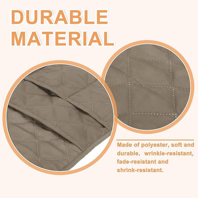 uxcell Couch Sofa Armrest Organizer Non-Slip Chair Arm Recliner Remote Control Organizer with 6 Pockets for Books, Magazines, Tablet, Phone, Plaid Khaki