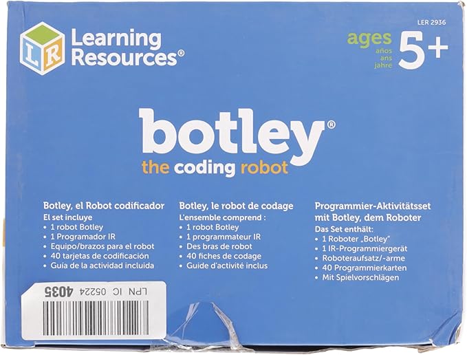 Learning Resources Botley The Coding Robot - 45 Pieces, Ages 5+ Screen- Free Coding Toys, Coding STEM Toy for Kids, Coding for Kids