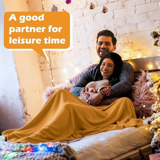 Buryeah 10 Pcs Fleece Blanket Bulk Warm Soft Fleece Blankets Cozy Lightweight Throw Blankets Plush Pet Throw Blanket for Home Bed Sofa Office Wedding Gifts Travel(50" X 60",Pastel Color)