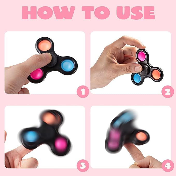 JOYIN 28 Packs Valentines Cards with Alien Style Fidget Spinner for Kids, Stress Relief Hand Finger Spinner Fidget Toy for Classroom Exchange, Valentine's Party Favors, Party Game Prizes for Kids