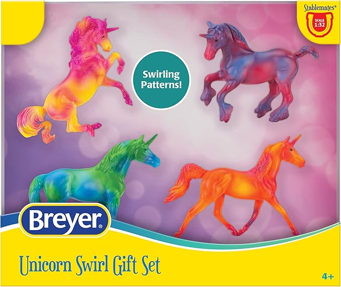 Breyer Stablemates Unicorn Swirl Gift Set 6912, Multicolor, 00