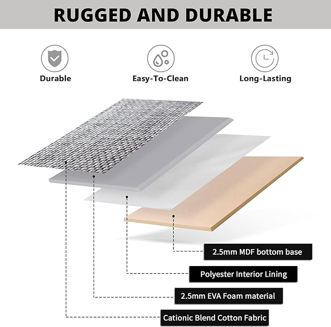 DECOMOMO Fabric Storage Bins - Storage Baskets for Shelves, Linen Closet Organization (Olive Green & White, Large - 3 Pack)