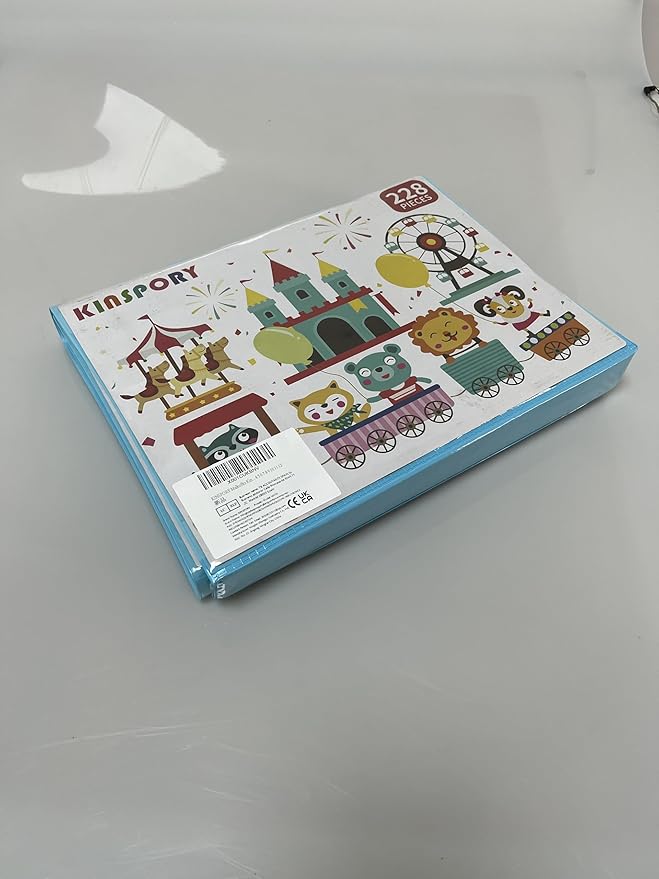 KINSPORY Art Kit, 290 Pack Art Sets Crafts Drawing Coloring kit, Double-Side Trifold Easel, Oil Pastels, Crayons, Colored Pencils, Creative Gift for Beginners Artists Girls Boys Kids (Blue)