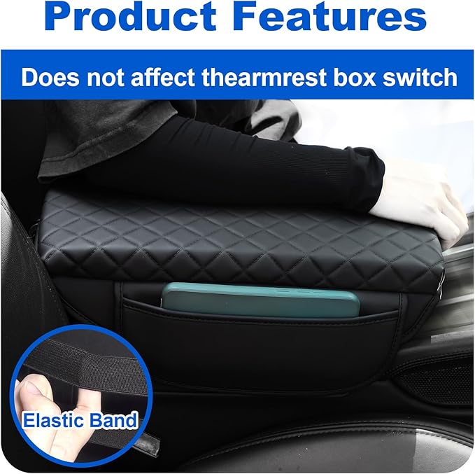 BreTrewri Center Armrest Console Pad for 2022 2023 2024 2025 Honda Civic 11th Gen Civic 2022-2025 Armrest Lips Cover Storage Covers Accessories (11th gen CIVIC-22)