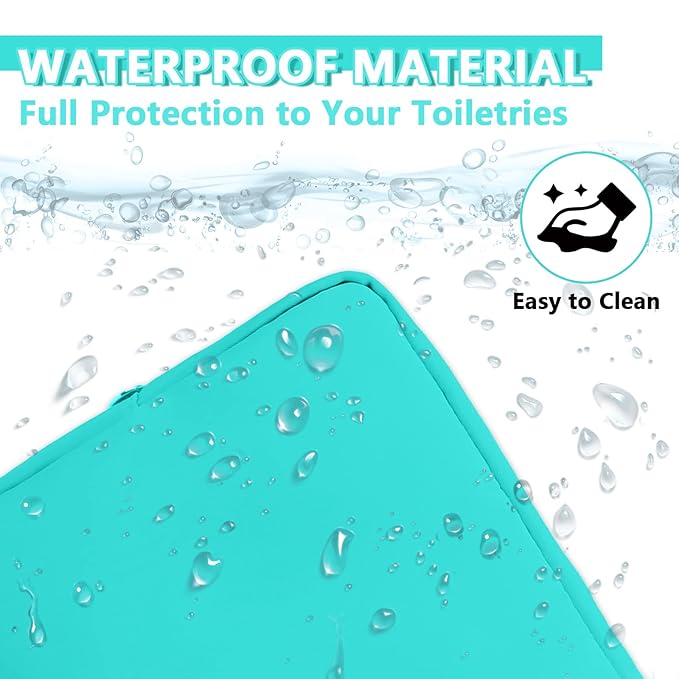 UIXIZQ Large Makeup Bag Pouch,Nylon Women Travel Toiletry Storage Bag Preppy Cosmetic Bag for Girls,Big Makeup Organizer Bag Cute Zipper Pouch Skincare Bag for Sport Work Gift(Large-Cotton Candy)