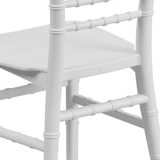 Flash Furniture Hercules Series Children's Resin Event Chair, Commercial/Residential All Occasion Chair, 330 lb. Static Weight Capacity, White