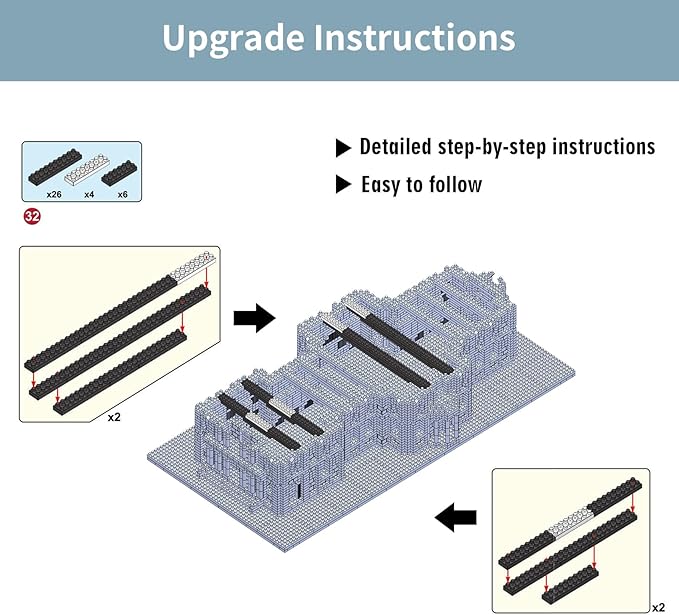 Building Blocks Set, St Paul's Cathedral Model Building Kit 7053 PCS Architecture Collection Micro Mini Blocks