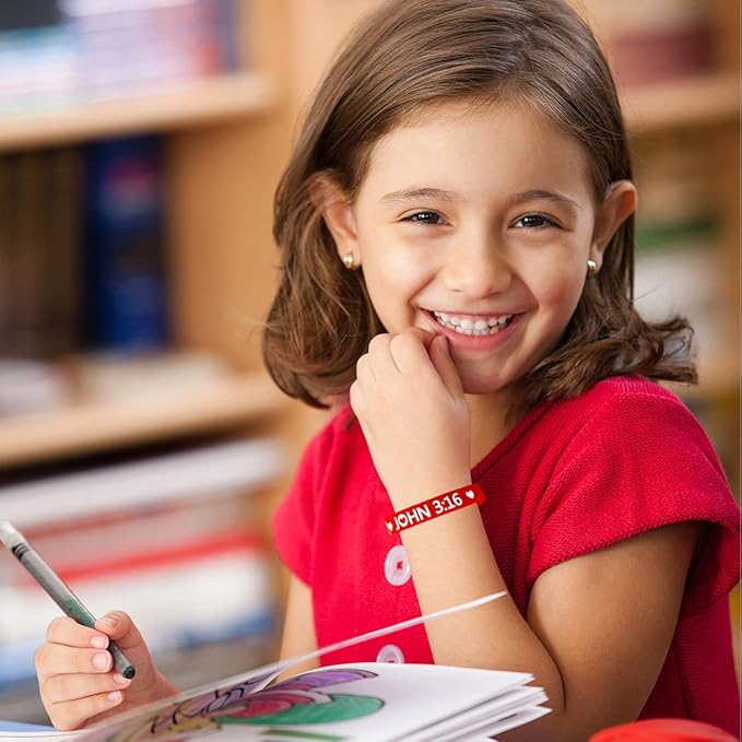 ceiba tree John 3:16 Cards with Bracelets Valentine’s Day Crafts for Kids Gift Valentine Classroom Exchange Party Favor VBS