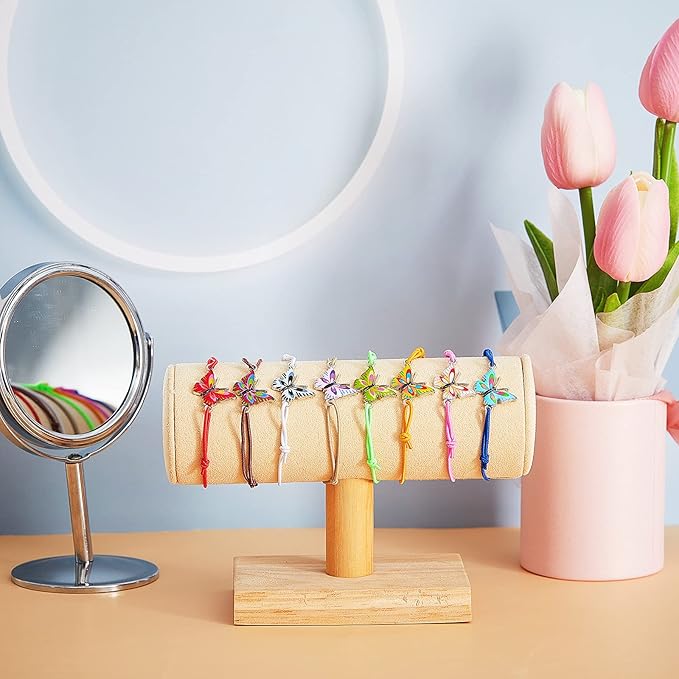 Hicarer 36 Pcs Butterfly Bracelets Party Favors Friendship Bracelets Colorful Adjustable Woven Bracelets for Women Girls Kids Butterfly Fairy Party Favors Christmas Birthday Gifts