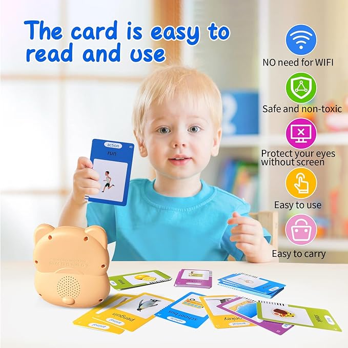 Talking Flash Cards Toddler Toys,Kids Toddler Flash Cards with 224/510 Sight Words,Montessori Toys,Bilingual English-Spanish，Learning Educational Toys for Kids Ages (510 -Sight Words)